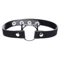 Master Series Kinky Kitty Ring Slim Choker - Black