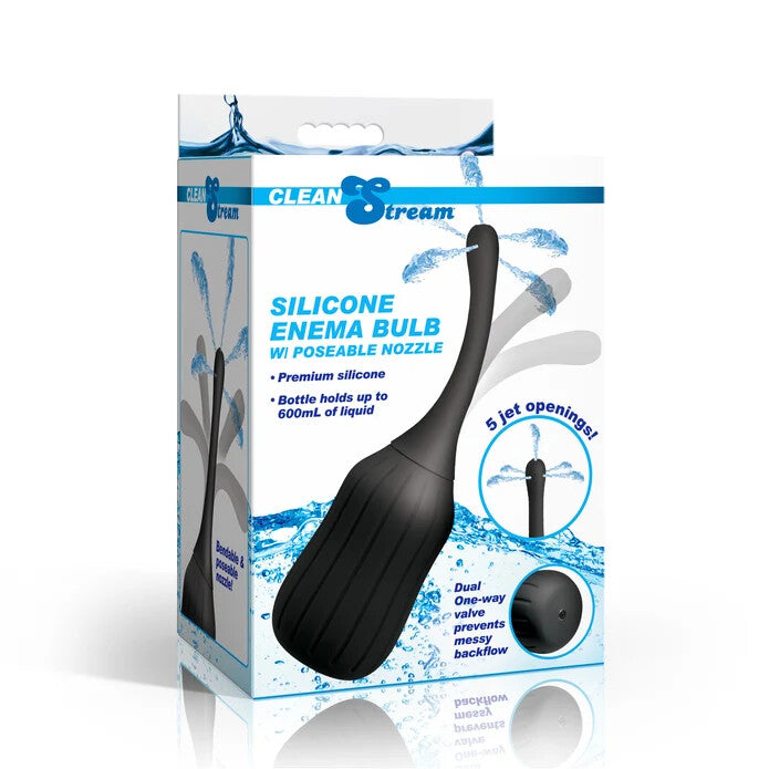 Cleanstream Silicone Enema Bulb w/ Poseable Nozzle