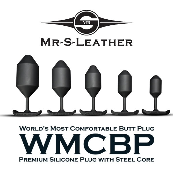 Mr S Leather WMCBP 'Worlds Most Comfortable Butt Plug' Weighted Silicone Plug | X Large