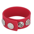 Silicone Series - Silicone Wide Cock and Ball Strap | Red