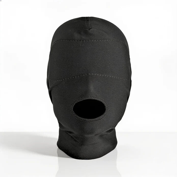Master Series Disguise Open Mouth Hood w/ Padded Blindfold