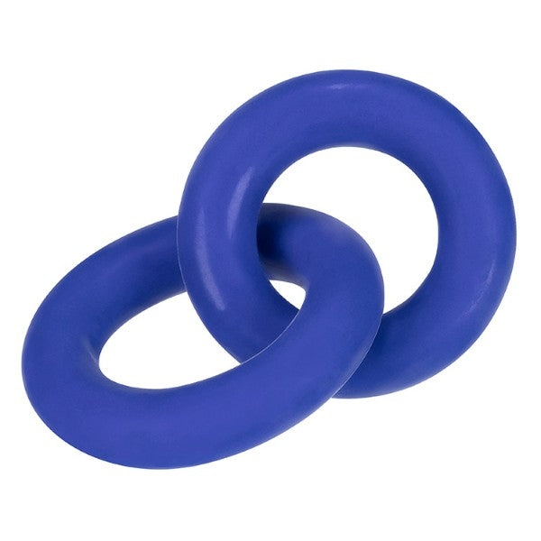 Hünkyjunk Duo Linked Cockring  | Cobalt