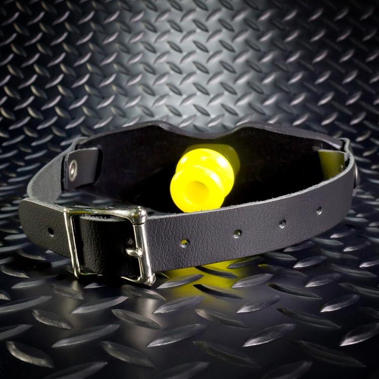 Oxballs GUARD Gag: Silicone Mouth Gag | Black & Yellow