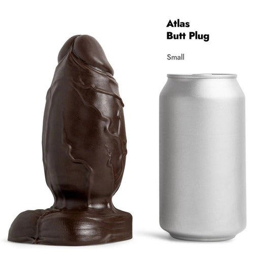 atlas butt plug sm soft d brown vac small