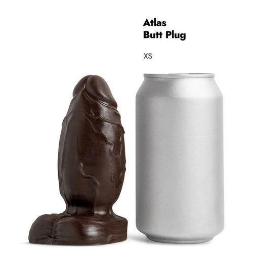atlas butt plug xs soft d brown vac xs