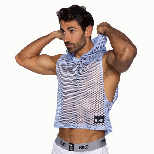 BIKE® Hooded Sleeveless Practice Jersey | Ice Blue