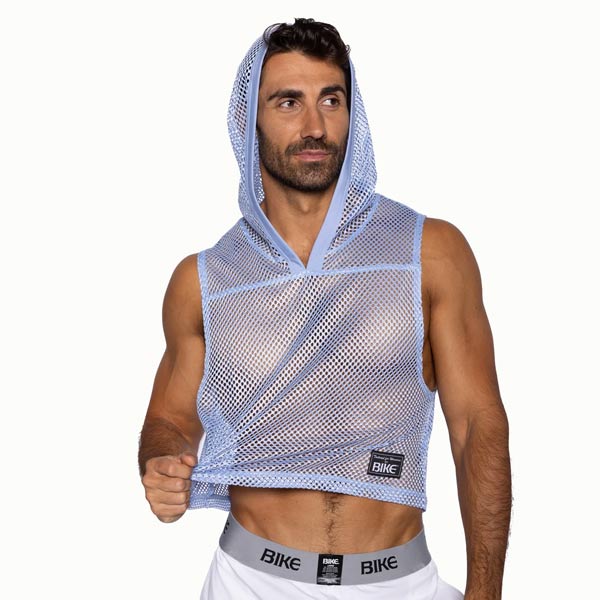 BIKE® Hooded Sleeveless Practice Jersey | Ice Blue