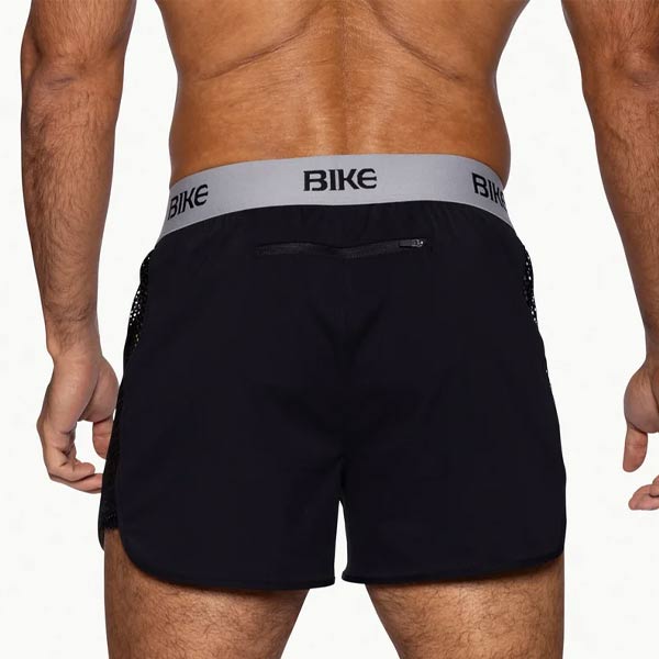BIKE® Peek-a-boo Jock Short | Black