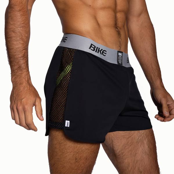BIKE® Peek-a-boo Jock Short | Black