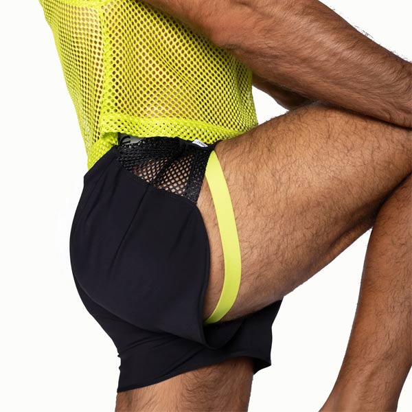 BIKE® Peek-a-boo Jock Short | Black