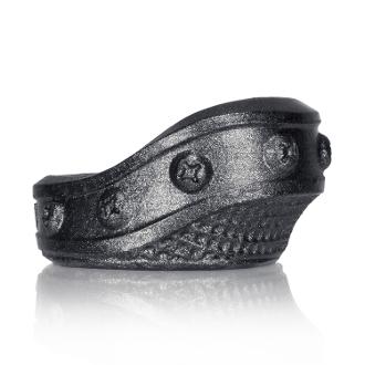 Oxballs PLOW Padded Silicone Cock Ring | Smoke