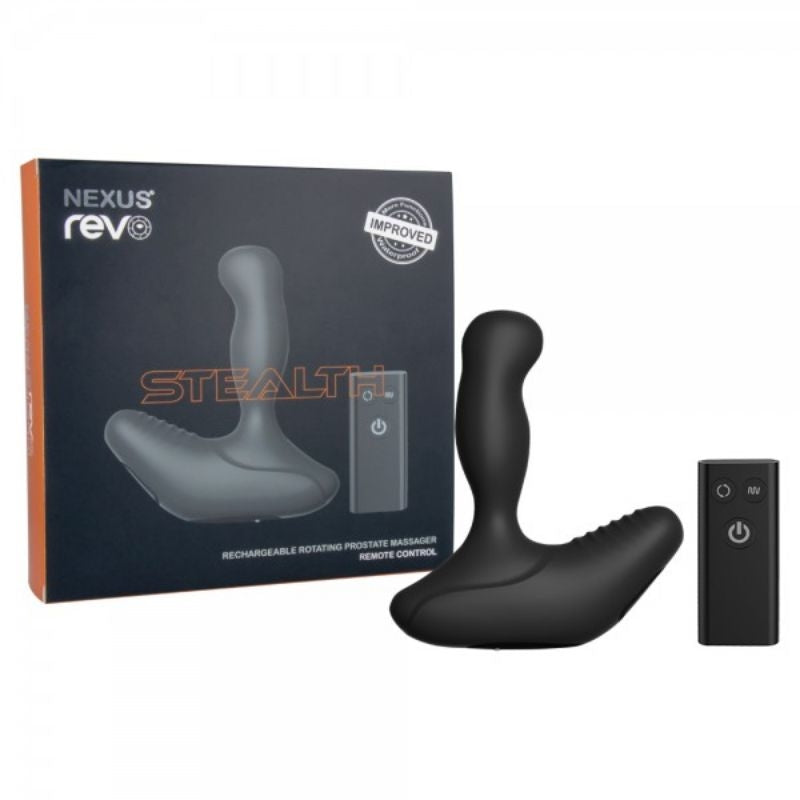 nexus stealth waterproof rotating prostate massager black