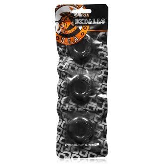 Oxballs RINGER Donut Cockring 3 Pack - Black
