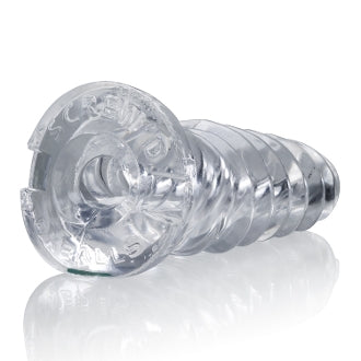 Oxballs SCREW'D Spiral Wank Off Toy | Clear