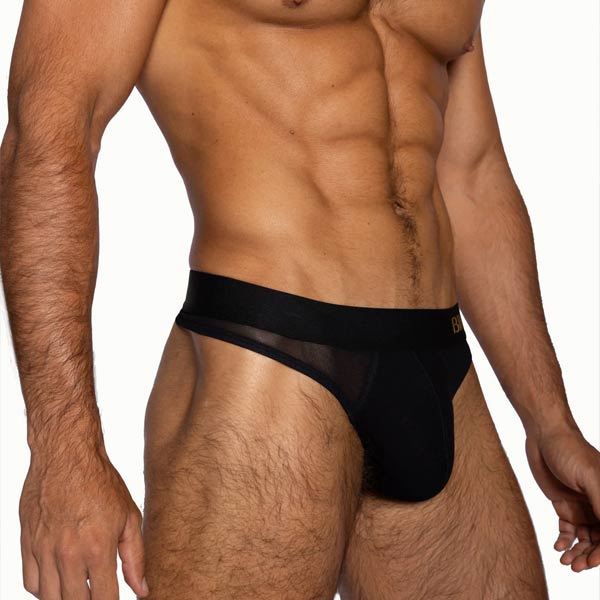 BIKE® Sexy Rib Thong Black - M