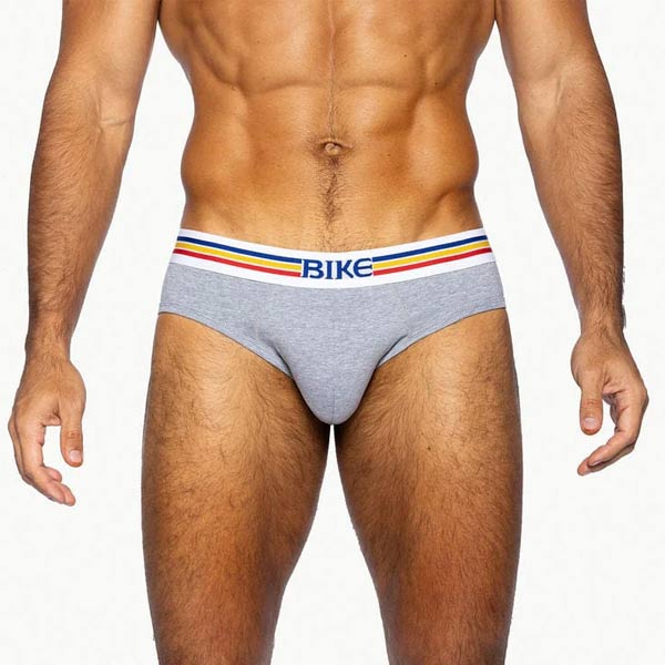 BIKE® Stretch Cotton Brief | Grey