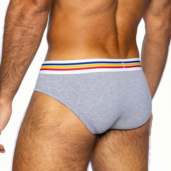 BIKE® Stretch Cotton Brief | Grey
