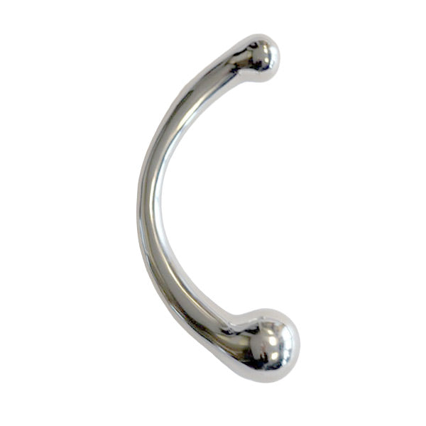Titus 8 inch Curved Double-Ended G-Spot Wand | Stainless Steel