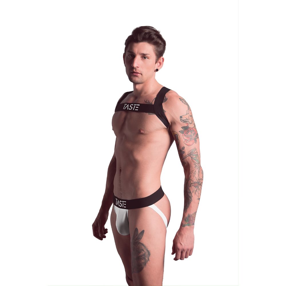 TASTE Signature Jockstrap | White & Black