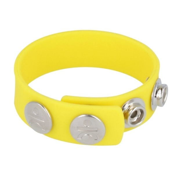 Silicone Series - Titus Silicone Cock and Ball Strap | Yellow