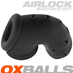Oxballs AIRLOCK Air-Lite Vented Chastity | Black Ice