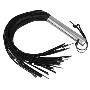 Titus Steel Metal Handle Leather Flogger