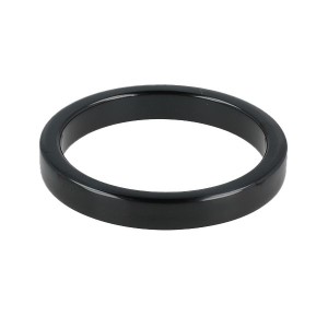 Titus Steel FLAT 8mm Cock Ring - Black S 