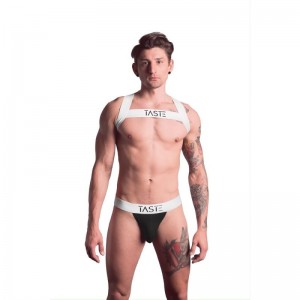 TASTE Signature Jockstrap - Black/White - XXL