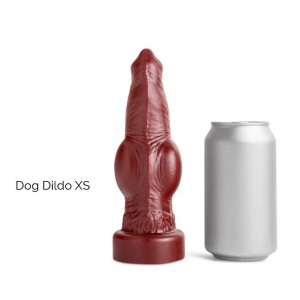 DOG DILDO XS SOFT/BLOOD RED/NO VAC