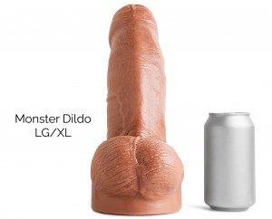 MONSTER DILDO LG/XL SOFT/TAN/VAC