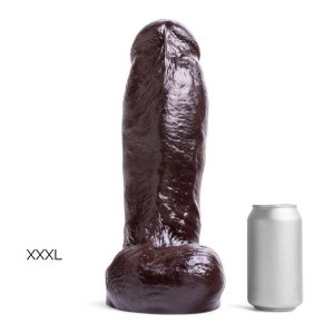 THICK DICK DILDO 3XL SOFT/DEEP BROWN/VAC