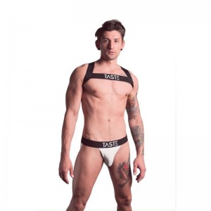 TASTE Signature Jockstrap - White/Black - S