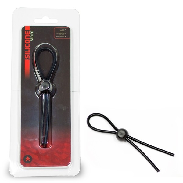 Titus Silicone Series: Lasso Cock Ring - Black