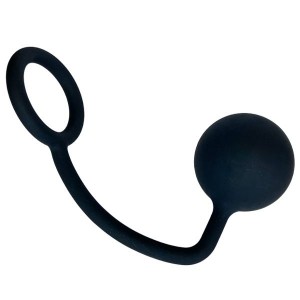 Titus Silicone Series Cockring with Anal Ball 60mm