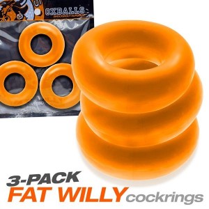 Oxballs FAT WILLY 3 Pack - Orange