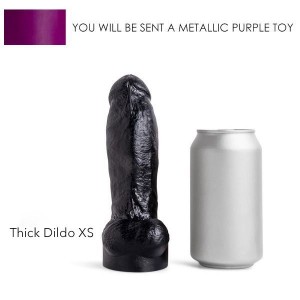 THICK DICK DILDO XS SOFT/MET. PURPLE/NO VAC