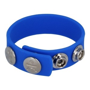 Silicone Series - Titus Silicone Cock and Ball Strap | Blue