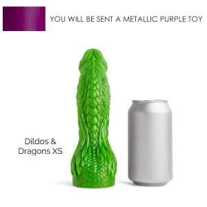 DILDOS & DRAGONS XS SOFT/MET. PURPLE/NO VAC