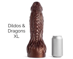 DILDOS & DRAGONS XL SOFT/BURNT EMBER/VAC - Burnt Ember - XL