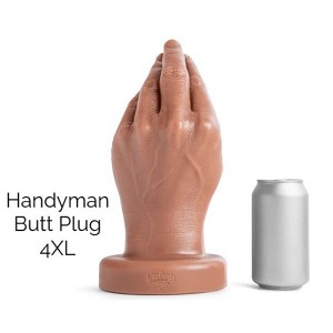 MR HANKEY'S HANDYMAN BUTT PLUG 4XL SOFT/TAN/NO VAC