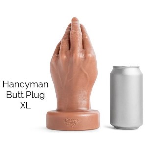 MR HANKEY'S HANDYMAN BUTT PLUG XL SOFT/TAN/NO VAC