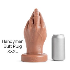 MR HANKEY'S HANDYMAN BUTT PLUG XXXL SOFT/TAN/NO VAC