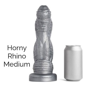 MR HANKEY'S HORNY RHINO MED SOFT/GUNMETAL/VAC