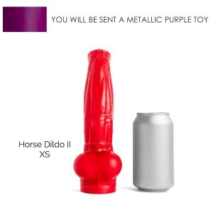 HORSE DILDO II XS SOFT/MET. PURPLE/NO VAC