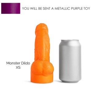 MONSTER DILDO XS SOFT/MET. PURPLE/NO VAC