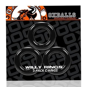 Oxballs WILLY RINGS 3-Pack Black