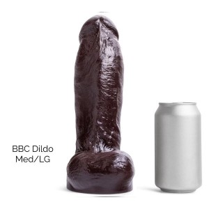 THICK DICK DILDO MD/LG SOFT/DEEP BROWN/VAC