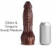 DILDOS & DRAGONS SM/MD SOFT/BURNT EMBER/VAC - Burnt Ember - S/M