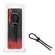 Titus Silicone Series: Two-Hole Lasso Cock Ring - Black