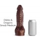 DILDOS & DRAGONS SM/MD SOFT/BURNT EMBER/VAC - Burnt Ember - S/M